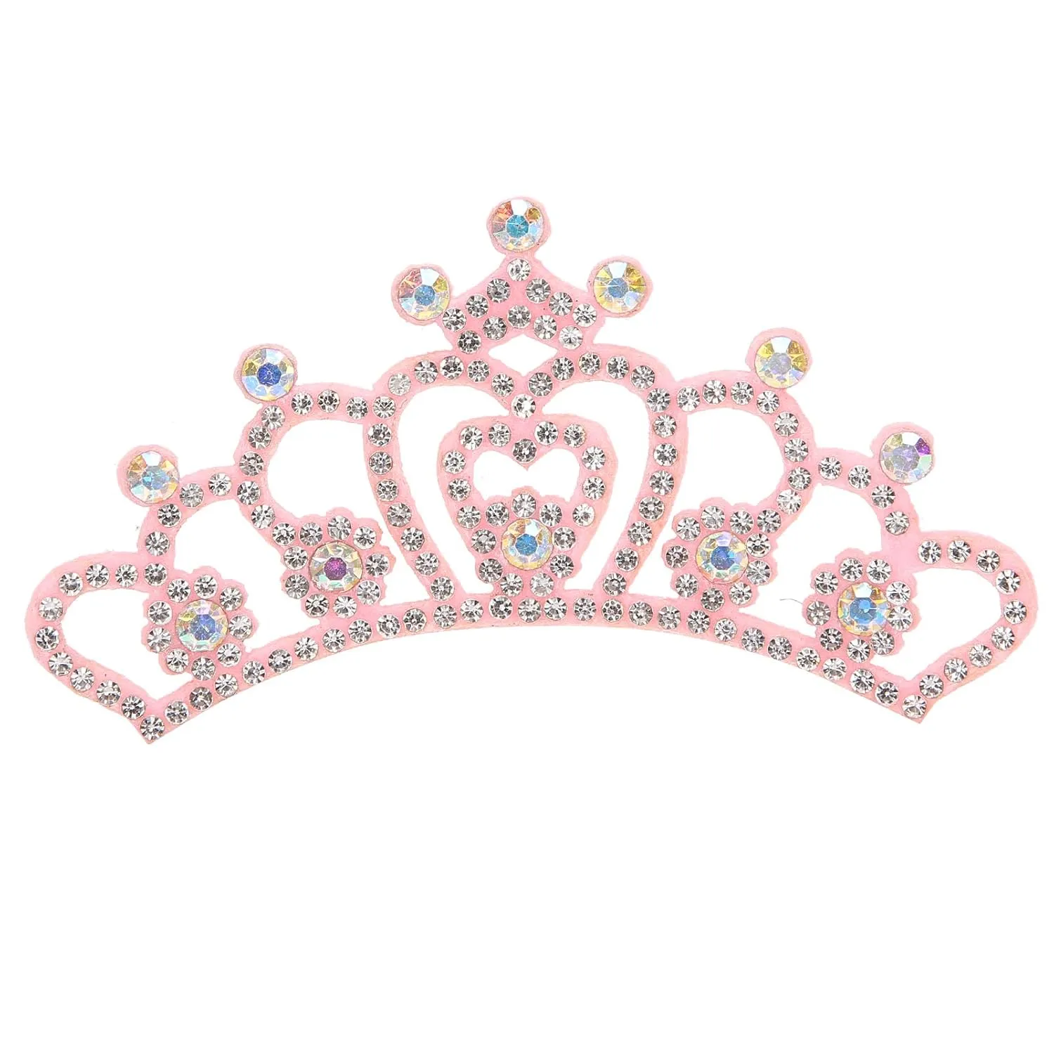 10PCS Cute Crown Shaped Glass Patches for Women's Clothing Decoration, Suitable for Parties and As Gifts (#5)