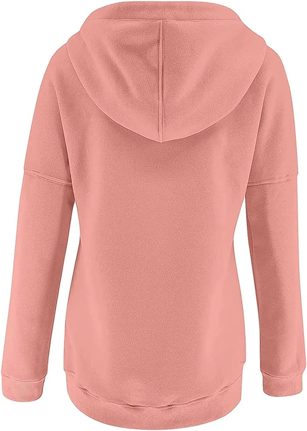 2023 Fashion Hoodies for Women Drawstring Long Sleeve Casual Sweatshirts Fall Loose Fit Pullover Tops with Pockets