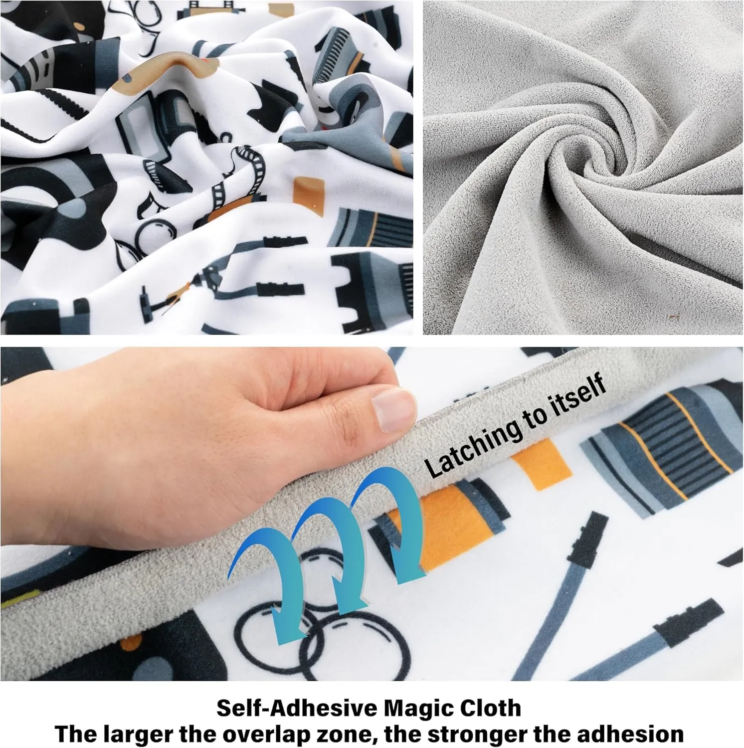 2pcs Pack Camera wrap, Protective Wrap, Magic Self-Adhesive Cloth, Anti-scratch Lens Camera Wrap, Folding, Washable, Lens pouches, Soft cloth with a sticky for camera