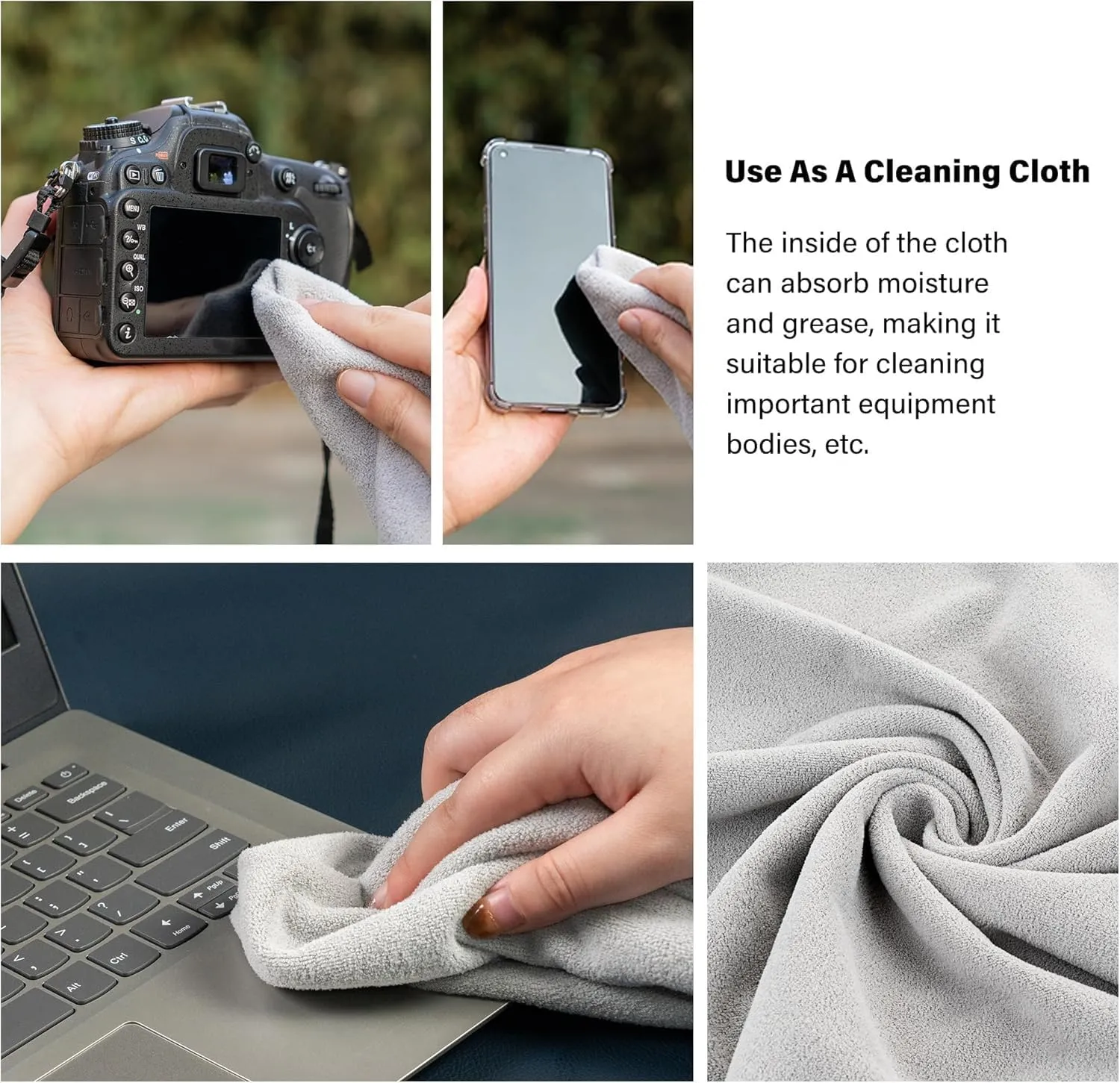 3pcs Pack Camera wrap, Protective Wrap, Magic Self-Adhesive Cloth, Anti-scratch Lens Camera Wrap, Folding, Washable, Lens pouches, Soft cloth with a sticky for camera