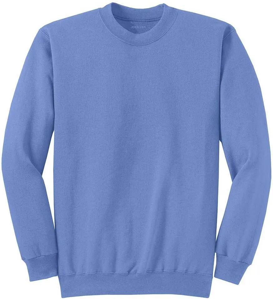 Adult Soft and Cozy Crewneck Sweatshirts in 25 Colors in Sizes S-4XL