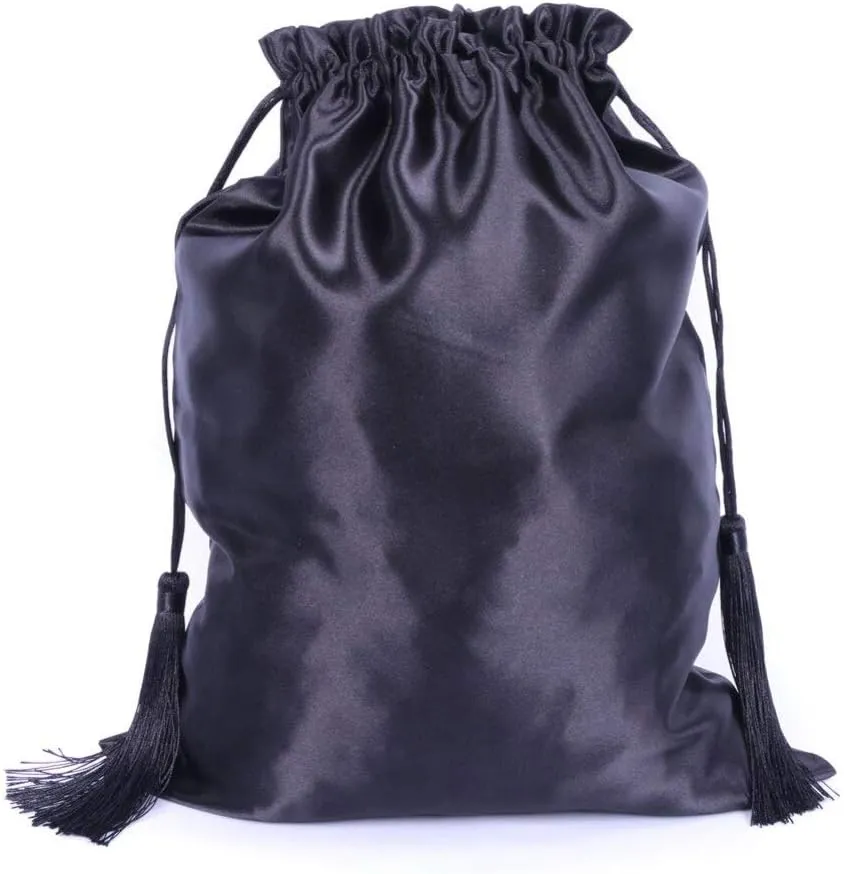 Ali Pearl Silk Satin Packaging Bags for Wigs, Bundles, Hair Extensions,Tools,Soft Silk Pouches with Tassel Gift and Travel Bags Hair Bags
