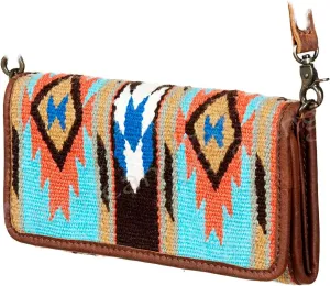 American Darling ADBG486A Wallet Hand Tooled Genuine Leather Women Bag Western Handbag Purse