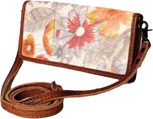 American Darling ADBG486A Wallet Hand Tooled Genuine Leather Women Bag Western Handbag Purse