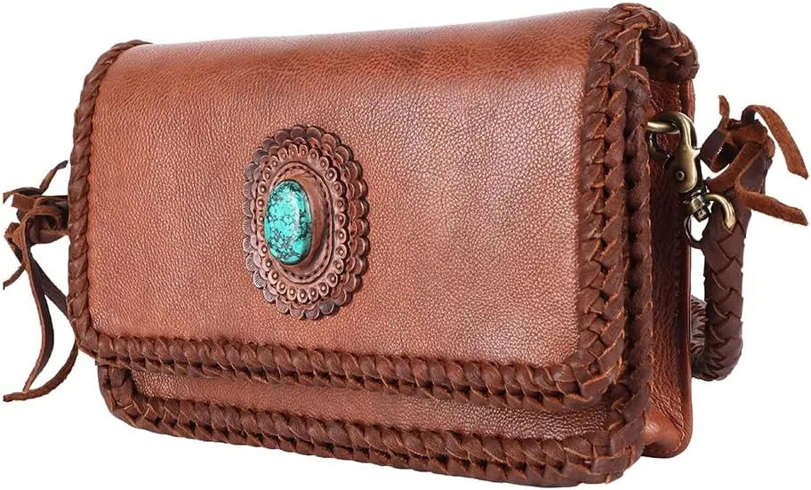 American Darling Clutch Genuine Leather Women Bag Western Handbag Purse