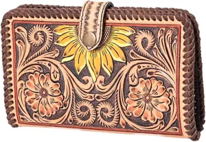 American Darling Clutch Hand Tooled Genuine Leather Western Women Bag Handbag Purse | Leather Clutch Bag | Clutch Purses for Women | Cute Clutch Bag | Clutch Purse