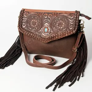 American Darling Clutch Hand Tooled Genuine Leather Women Bag Western Handbag Purse | Leather Clutch Bag | Clutch Purses for Women | Cute Clutch Bag | Clutch Purse