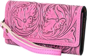 American Darling Clutch Hand Tooled Genuine Leather Women Bag Western Handbag Purse