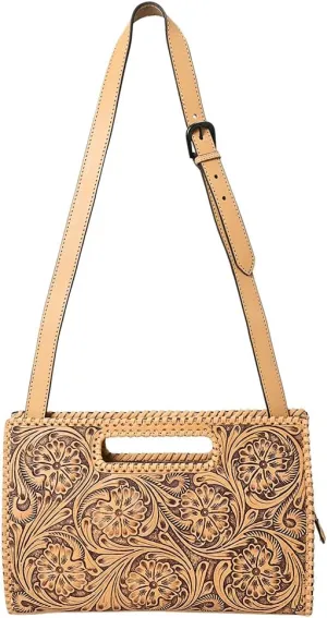 American Darling Clutch Hand Tooled Genuine Leather women bag western handbag purse