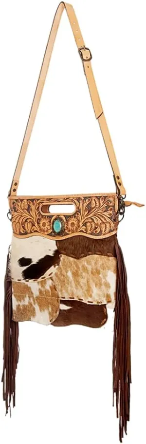 American Darling Clutch Hand Tooled Hair on Genuine Leather Western Women Bag Handbag Purse | Leather Clutch Bag | Clutch Purses for Women | Cute Clutch Bag | Clutch Purse