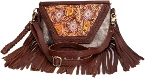 American Darling Clutch Hand Tooled Hair-On Genuine Leather Women Bag Western Handbag Purse | Leather Clutch Bag | Clutch Purses for Women | Cute Clutch Bag | Clutch Purse