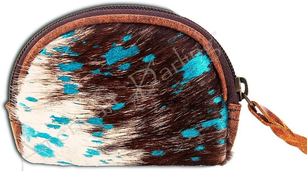 American Darling Coin Purse Hair On Genuine Leather Women Bag Western Handbag Purse