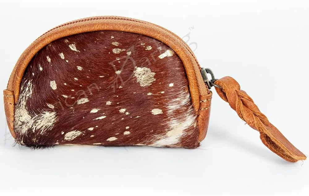 American Darling Coin Purse Hair On Genuine Leather Women Bag Western Handbag Purse