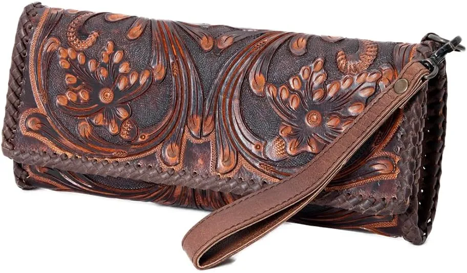 American Darling Wallet Hand Tooled Genuine Leather Western Women Bag | Handbag Purse | Women Wallet | Wristlet Wallet | Travel Wallet | Leather Wallet | Clutch Wallet