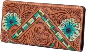 American Darling Wallet Hand Tooled Genuine Leather Western Women Bag | Handbag Purse | Women Wallet | Wristlet Wallet