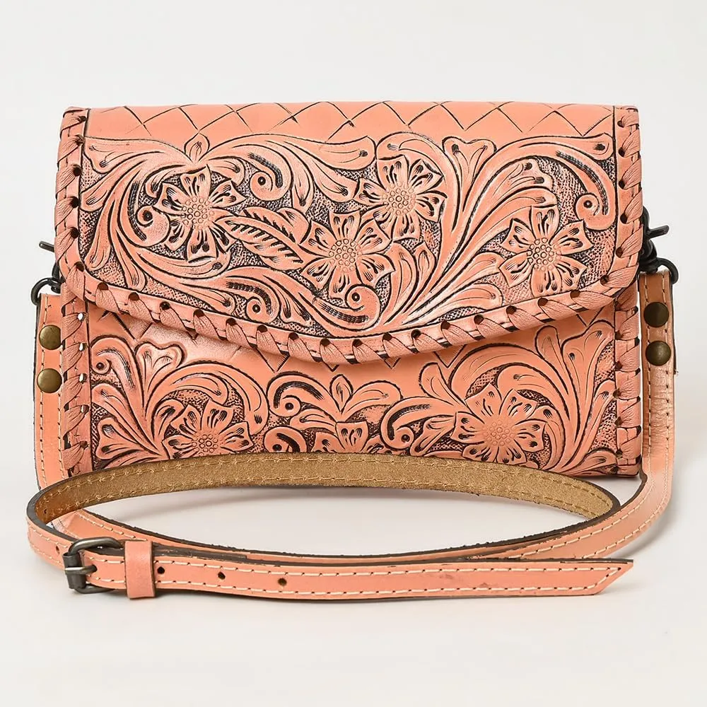 American Darling Wallet Hand Tooled Genuine Leather Women Bag Western Handbag Purse