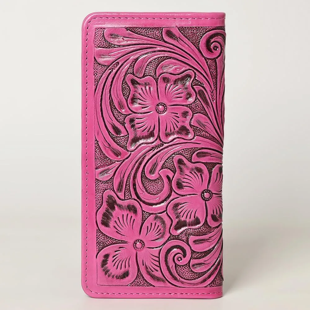 American Darling Wallet Hand Tooled Genuine Leather Women Bag Western Handbag Purse