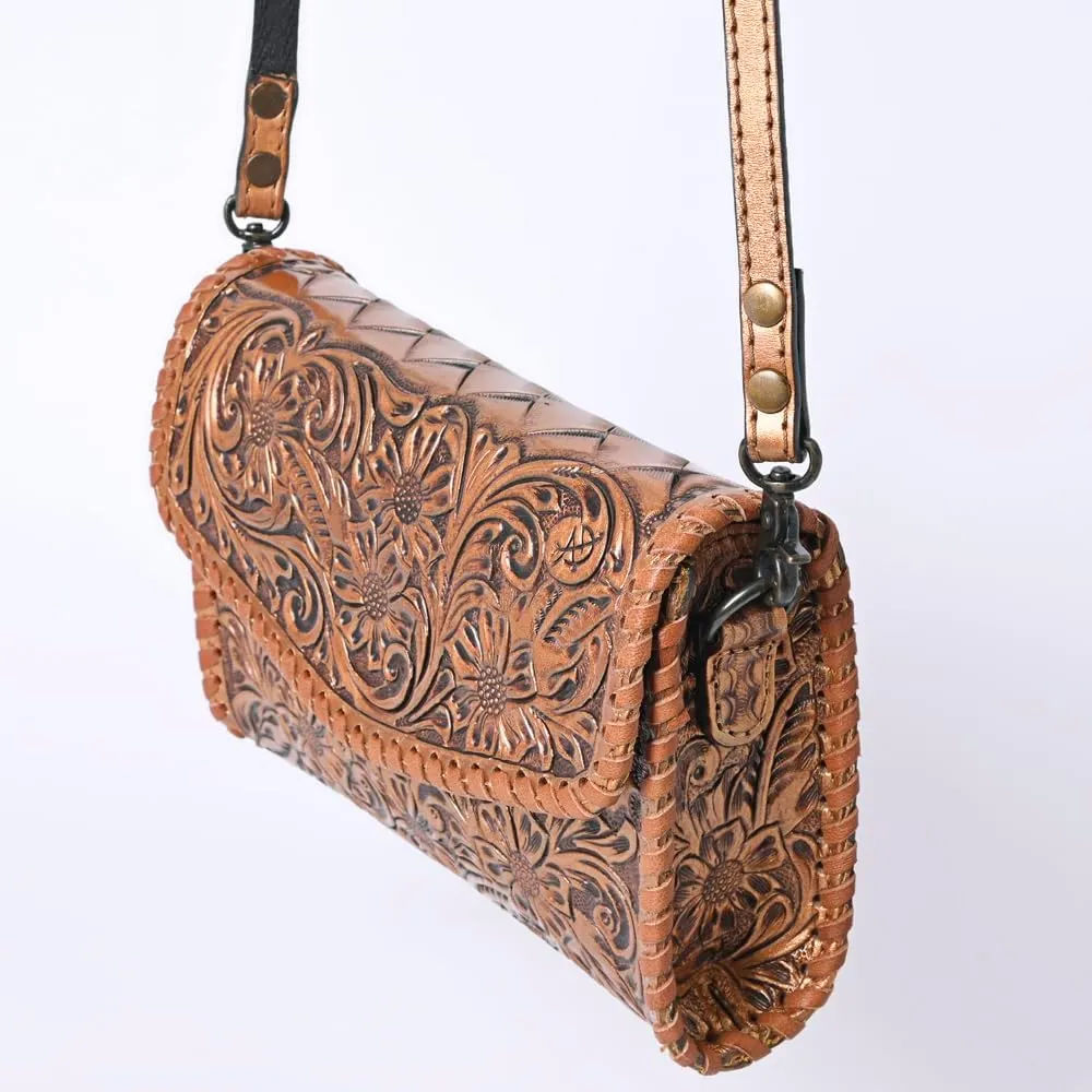 American Darling Wallet Hand Tooled Genuine Leather Women Bag Western Handbag Purse