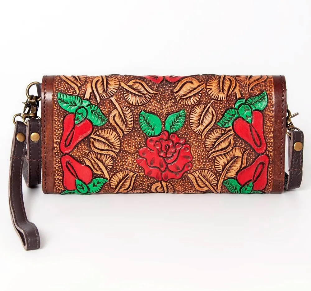American Darling Wallet Hand Tooled Genuine Leather women bag western handbag purse