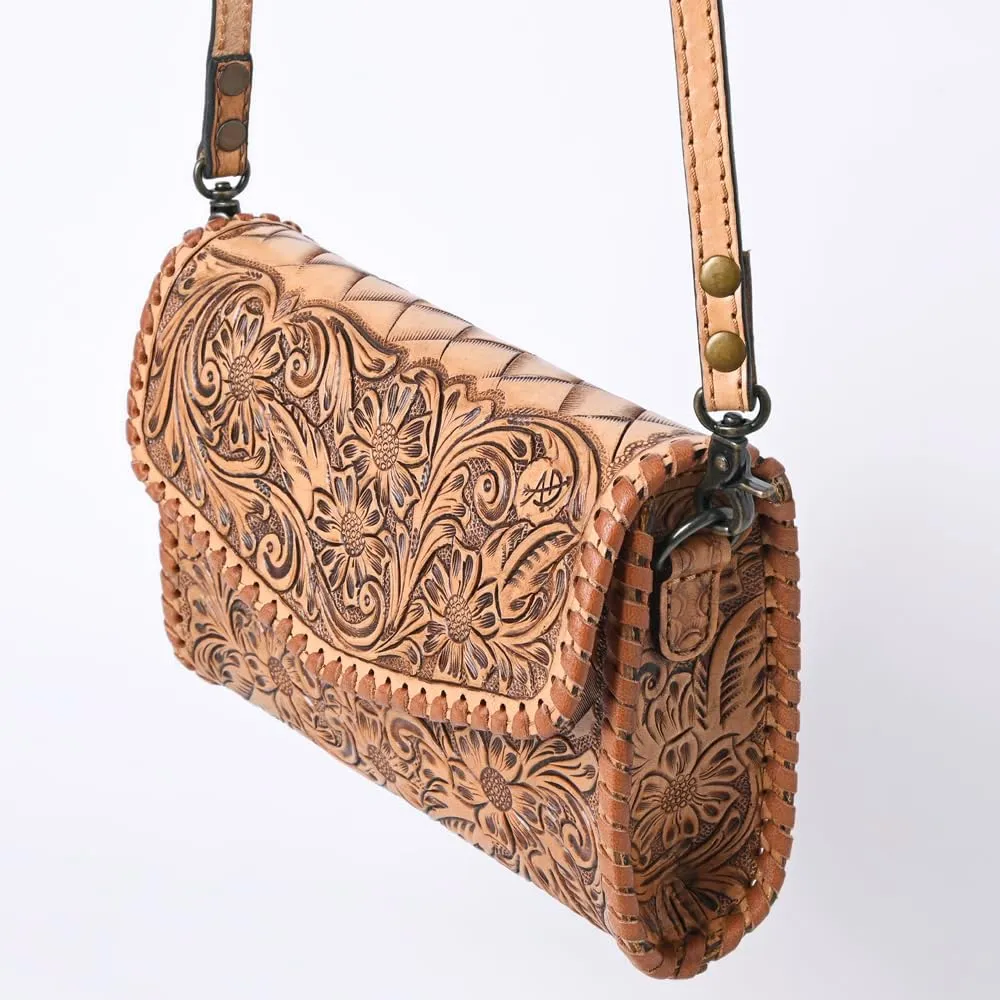 American Darling Wallet Hand Tooled Genuine Leather Women Bag Western Handbag Purse