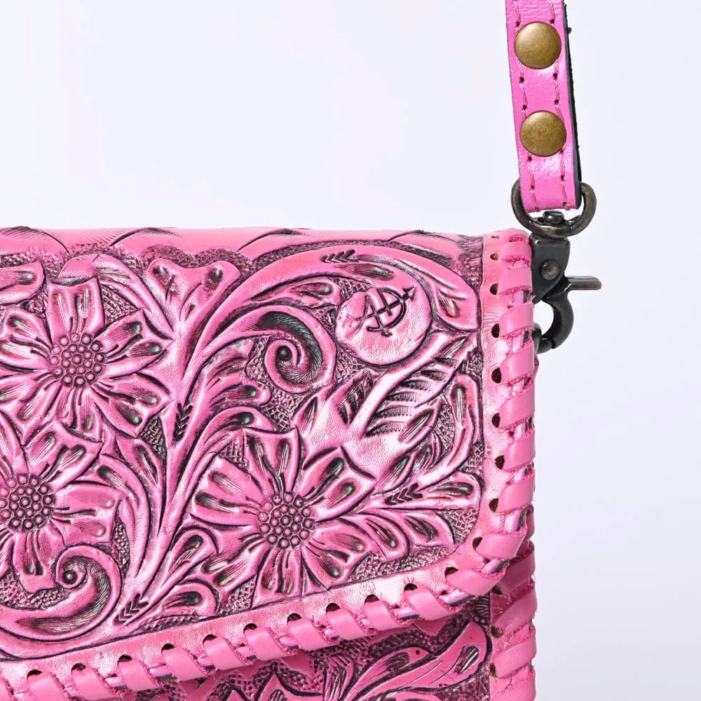 American Darling Wallet Hand Tooled Genuine Leather Women Bag Western Handbag Purse