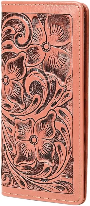 American Darling Wallet Hand Tooled Genuine Leather Women Bag Western Handbag Purse