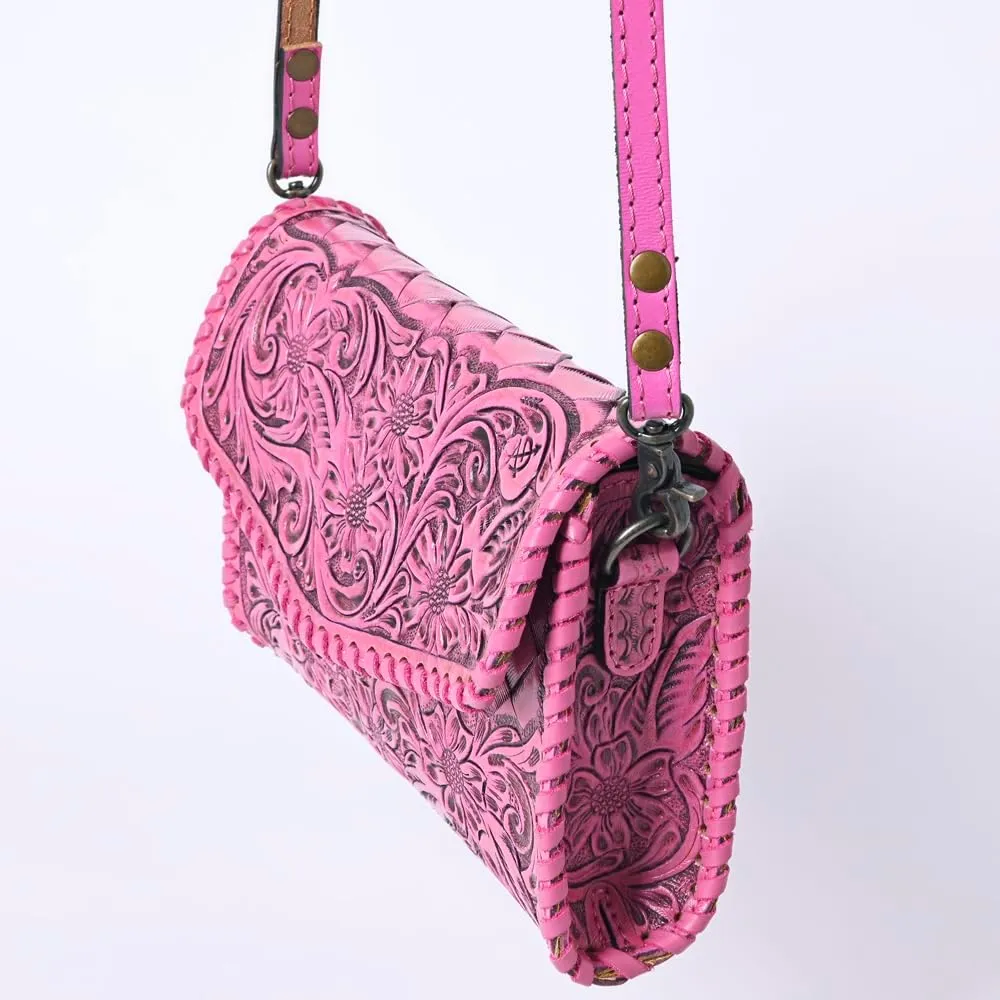 American Darling Wallet Hand Tooled Genuine Leather Women Bag Western Handbag Purse
