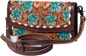 American Darling Wallet Hand Tooled Genuine Leather women bag western handbag purse