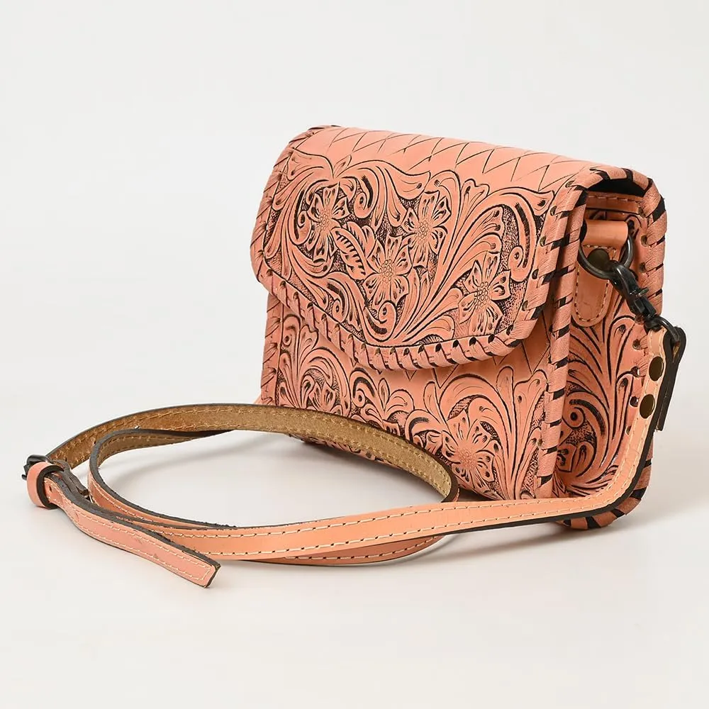 American Darling Wallet Hand Tooled Genuine Leather Women Bag Western Handbag Purse