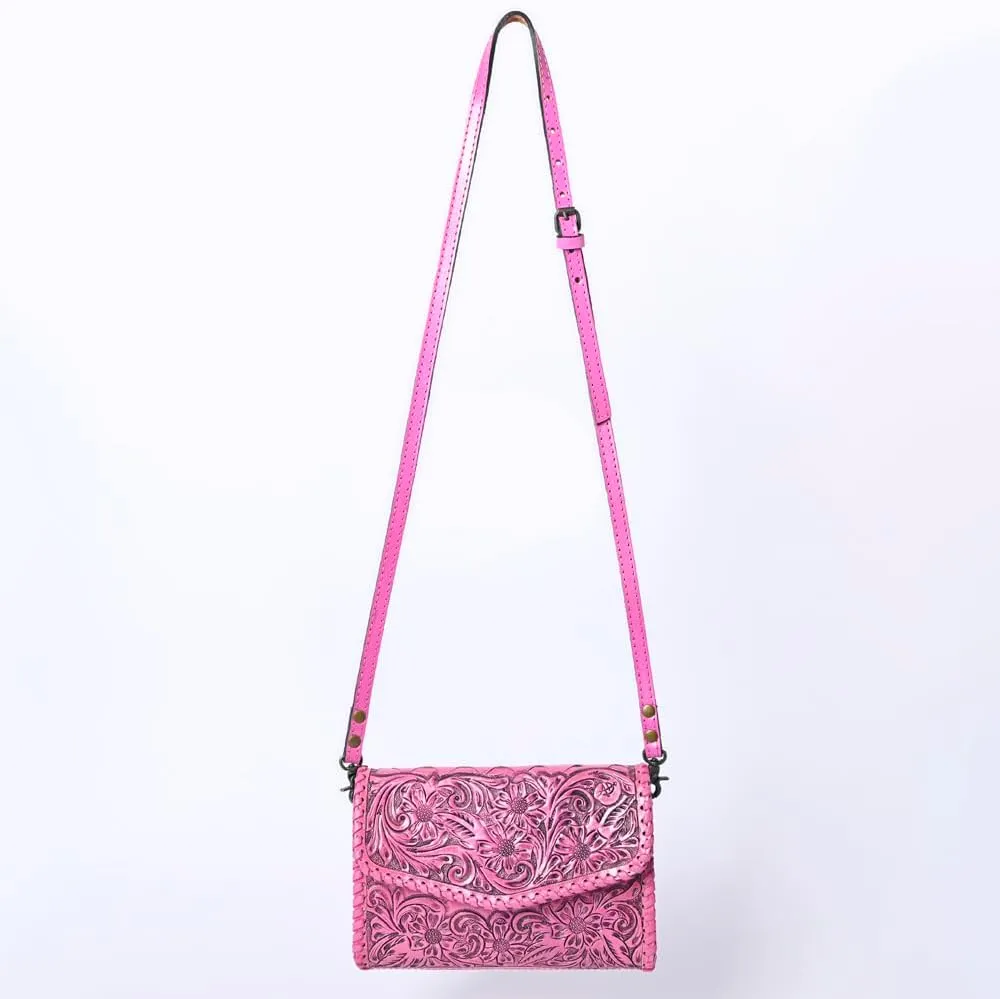 American Darling Wallet Hand Tooled Genuine Leather Women Bag Western Handbag Purse