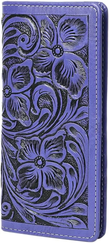 American Darling Wallet Hand Tooled Genuine Leather Women Bag Western Handbag Purse