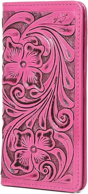 American Darling Wallet Hand Tooled Genuine Leather Women Bag Western Handbag Purse