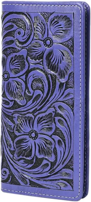 American Darling Wallet Hand Tooled Genuine Leather Women Bag Western Handbag Purse