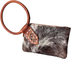 American Darling Wristlet Hand Tooled Hair On Genuine Leather Western Women Bag | Handbag Purse | Women Wristlet Purse | Wristlet Purse | Travel Wristlet Purse | Leather Wristlet Purse | Clutch