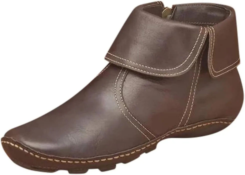 Ankle Booties for Women Low Heel Arch Support Boots Brown Heeled Ankle Boots for Women Black Dress Booties for Women Low Heel Short Brown Winter Boots for Women Botines Para Mujer Elegantes Altos