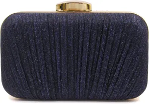 Aovtero Evening Bag Clutch Purses Women Wedding Formal Party Bridal Handbag Pleated Sparkling Glitter with Chain