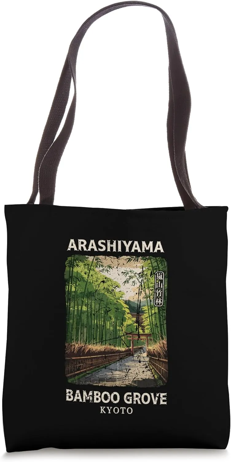Arashiyama Bamboo Grove Kyoto Forest Japan Travel Souvenir Tote Bag
