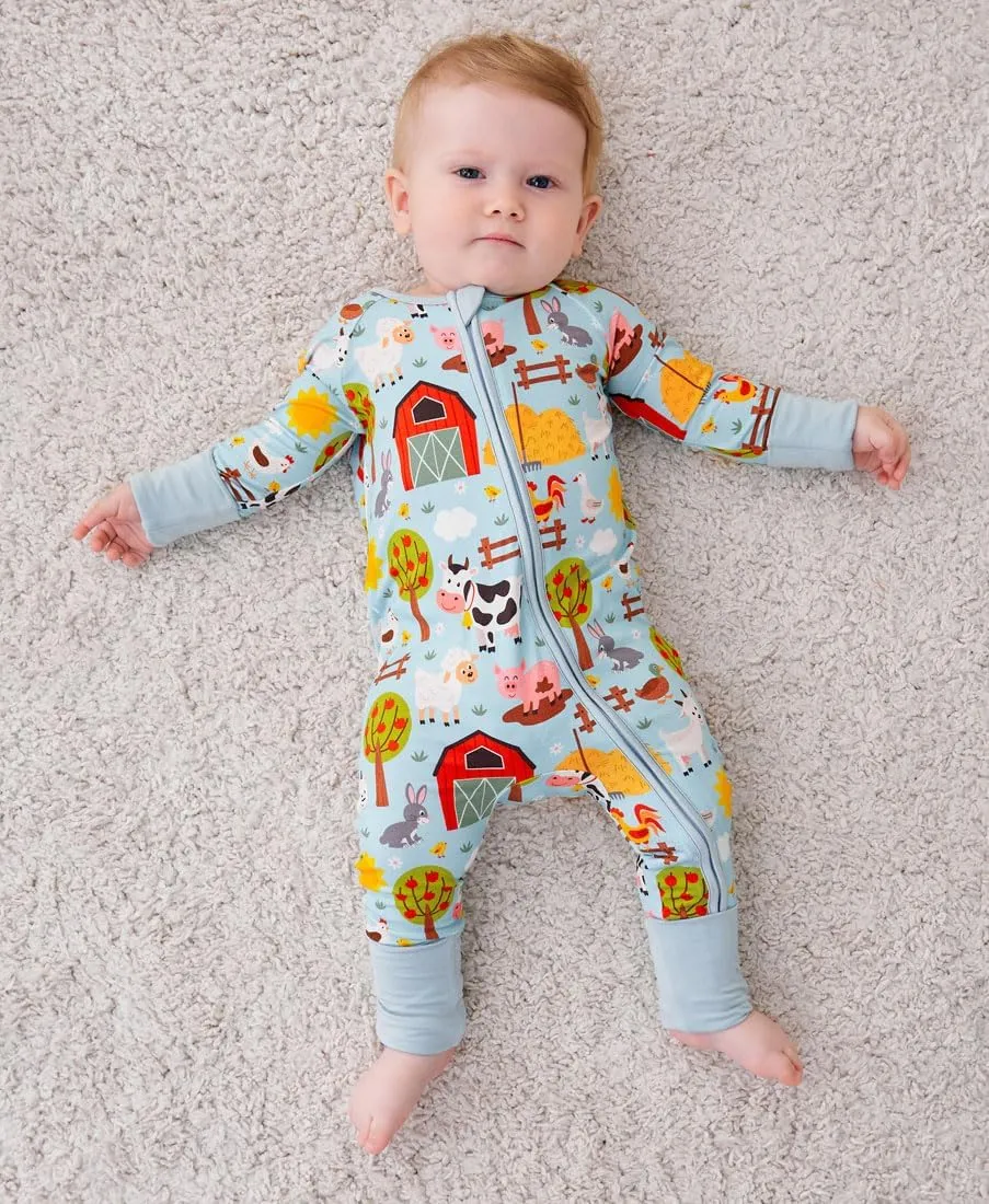 Bamboo Viscose Baby Pajamas - Infant One Piece Footless Romper Baby Boys Girls Jumpsuits Clothes