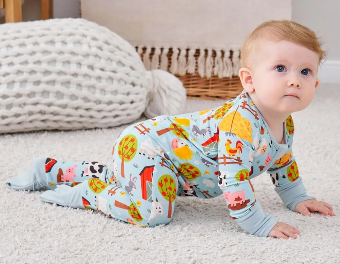 Bamboo Viscose Baby Pajamas - Infant One Piece Footless Romper Baby Boys Girls Jumpsuits Clothes