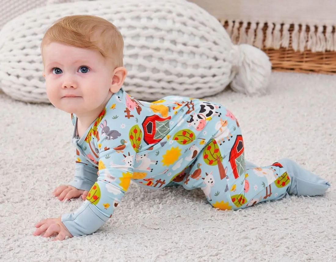 Bamboo Viscose Baby Pajamas - Infant One Piece Footless Romper Baby Boys Girls Jumpsuits Clothes