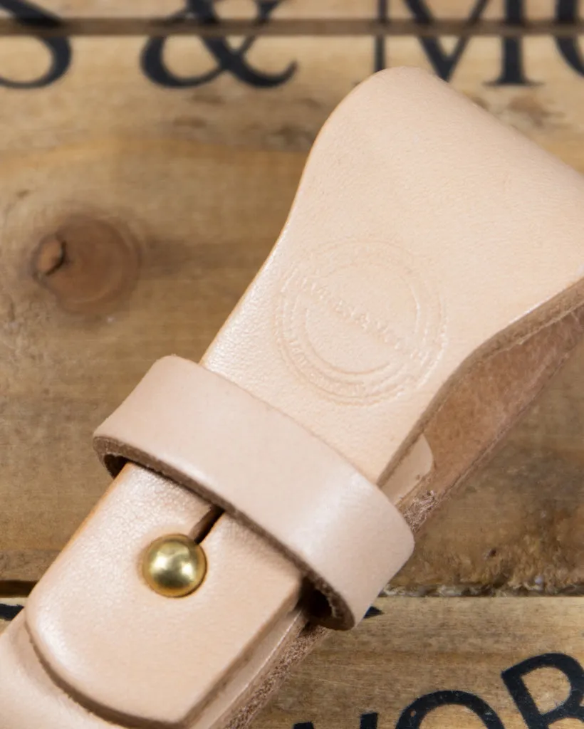Barnes and Moore Yardman II Leather Key Fob - Natural