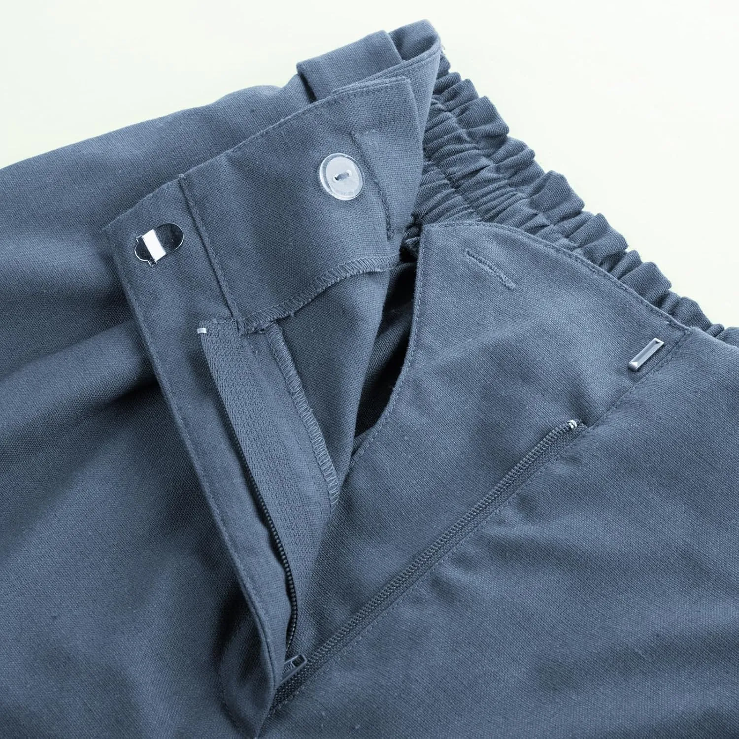 Belle Poque Linen Shorts for Women 2025 Summer Trendy Shorts Elastic High Waisted Dressy Casual Shorts with Pockets