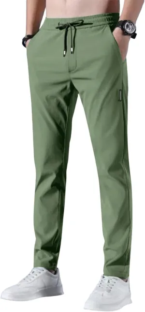 Bevawear Glide Pants Mens Quick Dry Breathable Athletic Pants Stretch Waterproof Active Hiking Lightweight Trousers