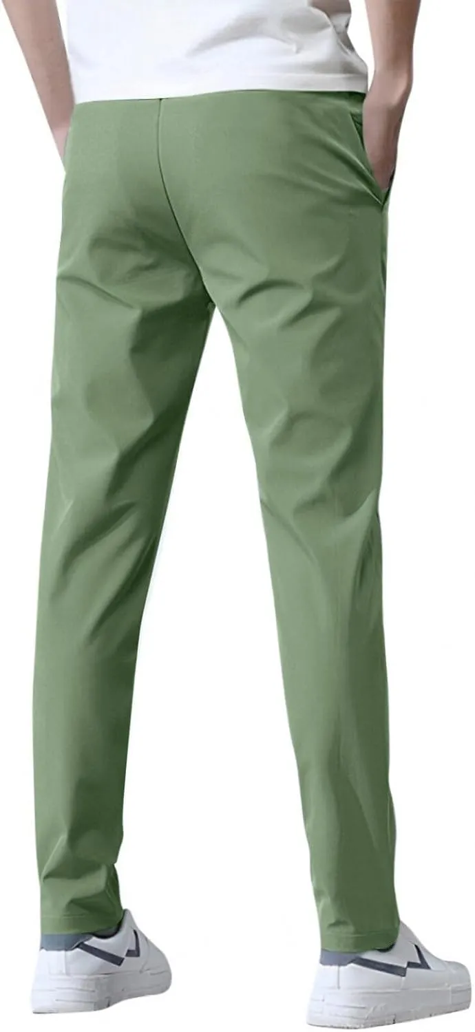 Bevawear Glide Pants Mens Quick Dry Breathable Athletic Pants Stretch Waterproof Active Hiking Lightweight Trousers