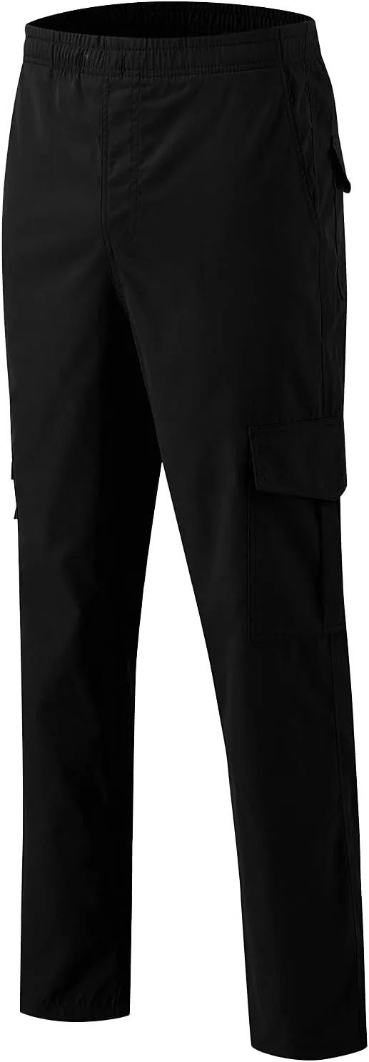 Big and Tall Cargo Pants for Men Sweatpants for Men Pant with Pockets Men's Heavyweight Fleece Cargo Sweatpants Men's