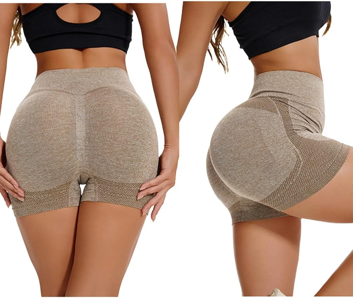 Biker Shorts Women Women Butt Lifting Shorts Pockets High Waisted Biker Anti Cellulite Up Workout Gym Shorts Scrunch