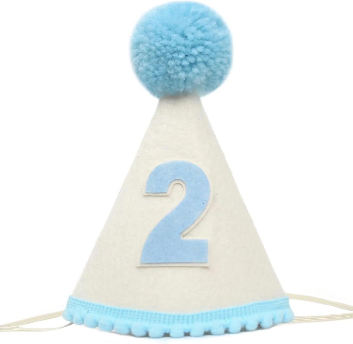 Blue Birthday Hat For Boys - Baby Boy 2nd Birthday CrownKids Party Hat2nd Party Hats For Kids And AdultsBaby Second Hat Party Decorations
