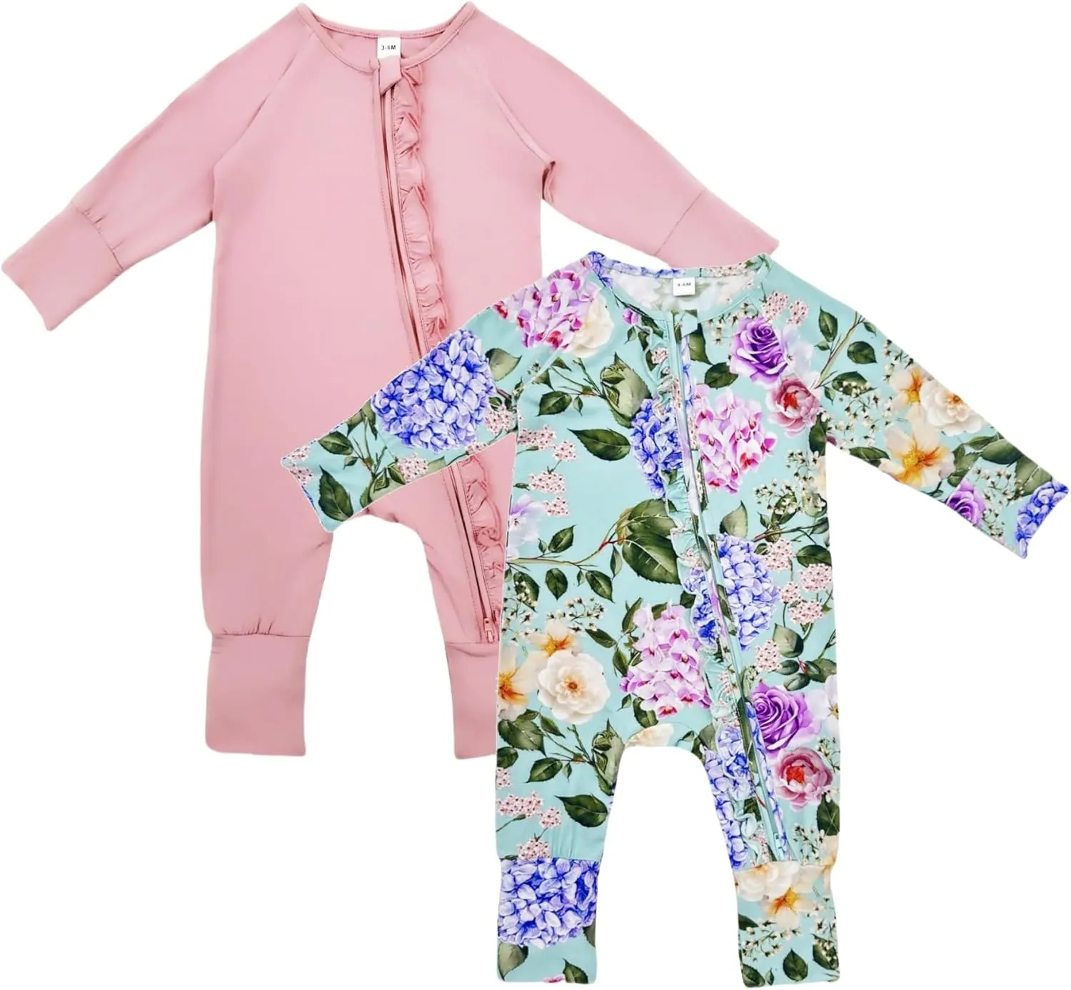 Bow Dream Baby Girl Romper Jumpsuit Bamboo Rayon Baby Clothes Boys & 2 Way Zipper Outfit Baby Clothes for Girls