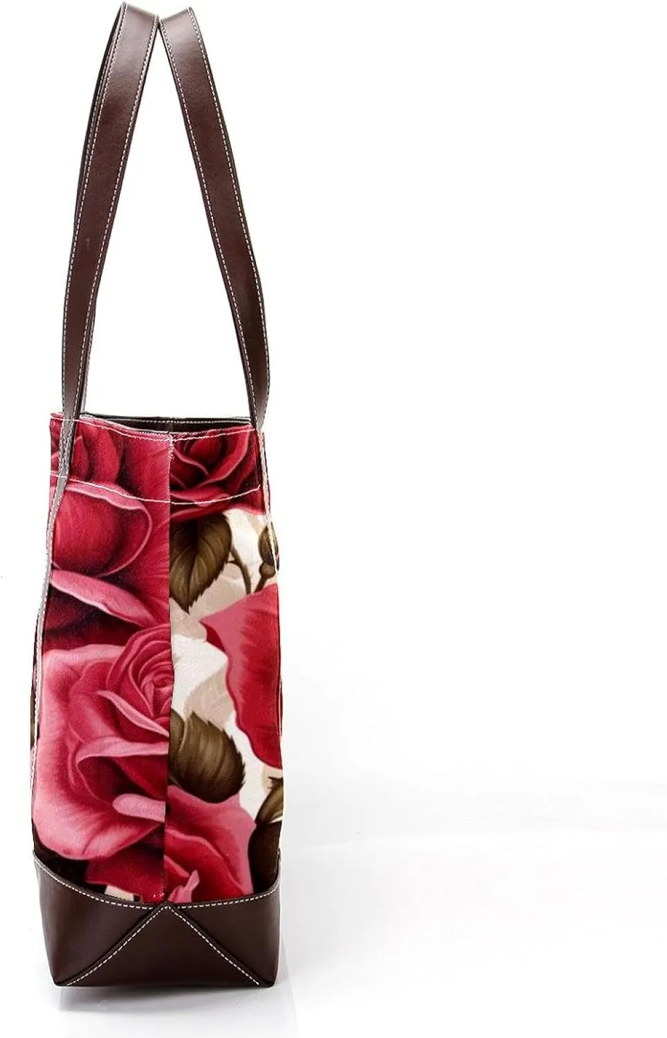 Bright Red Roses-903 Shoulder Purses for Women Large Soft Washed Leather Purses and Durable Handbags