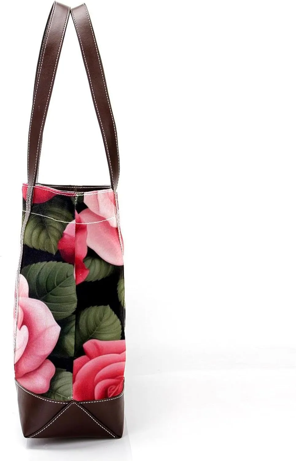 Bright Red Roses-903 Shoulder Purses for Women Large Soft Washed Leather Purses and Durable Handbags